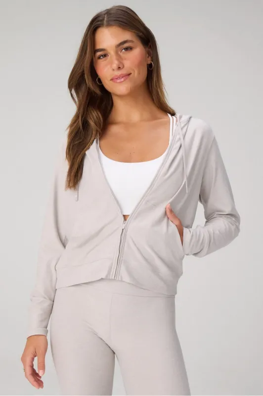 Cloud Jersey Full Zip Hoodie sold by Fabletics