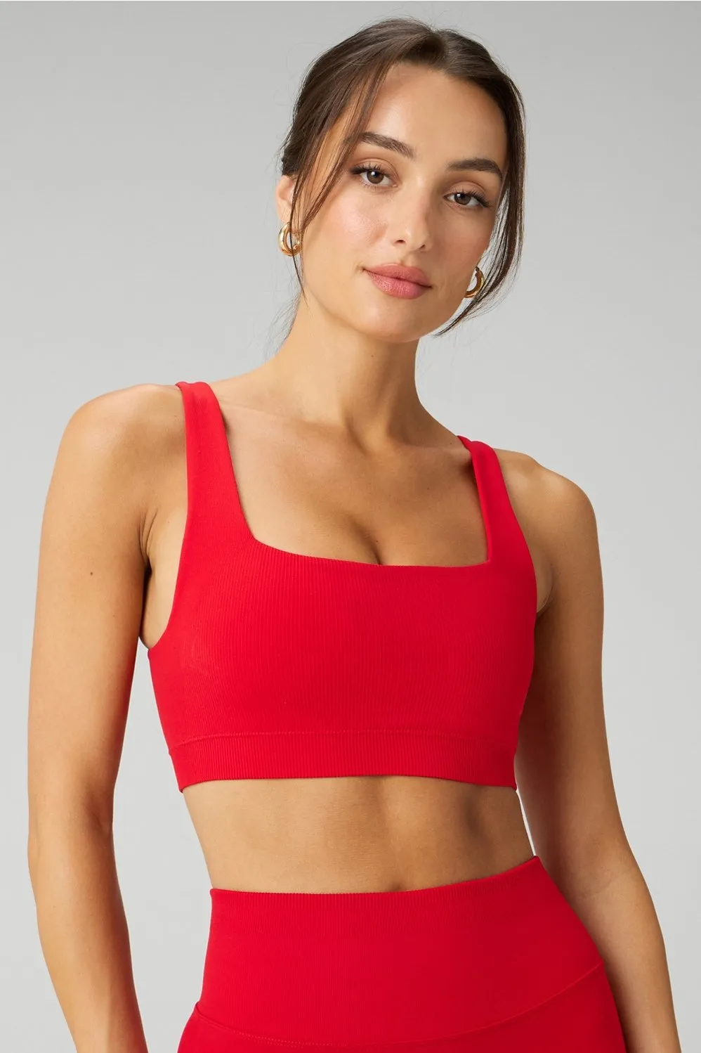 Sleek Seamless Square Neck Low Impact Bra sold by Fabletics