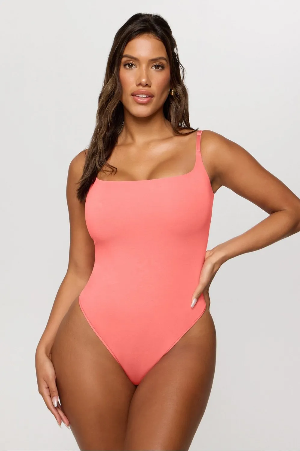 Snug Cotton Strappy Thong Bodysuit sold by Fabletics