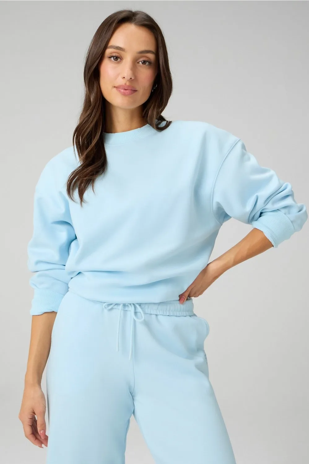 Cozy Fleece Crew Neck Sweatshirt sold by Fabletics