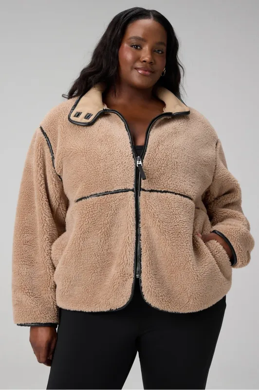 Teddy Mid-Length Jacket sold by Fabletics