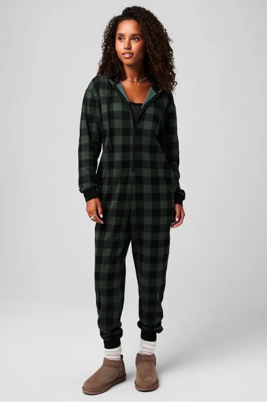 Cozy Fleece Hooded Onesie sold by Fabletics