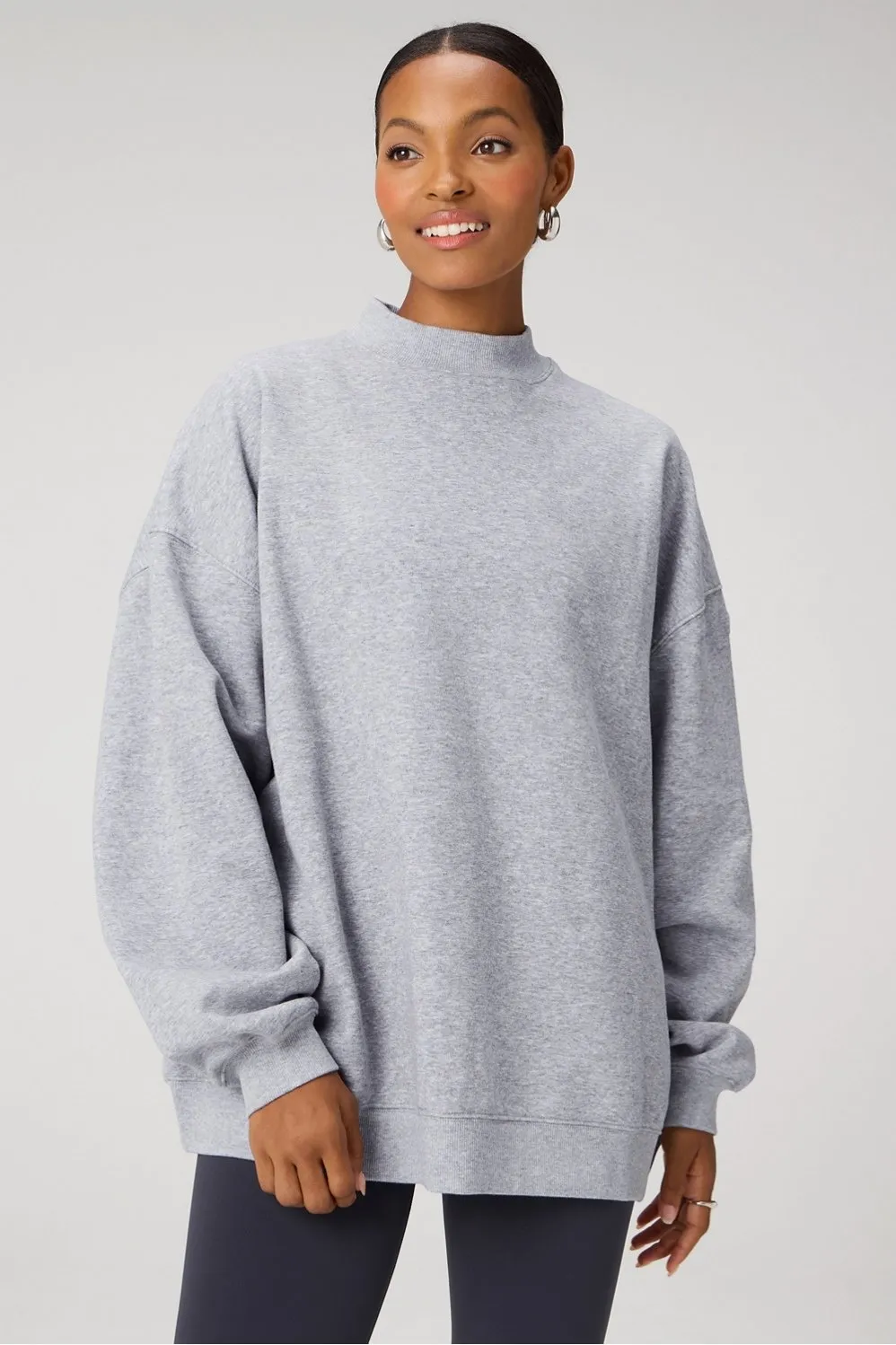Cozy Fleece Oversized Mock Neck Sweatshirt sold by Fabletics