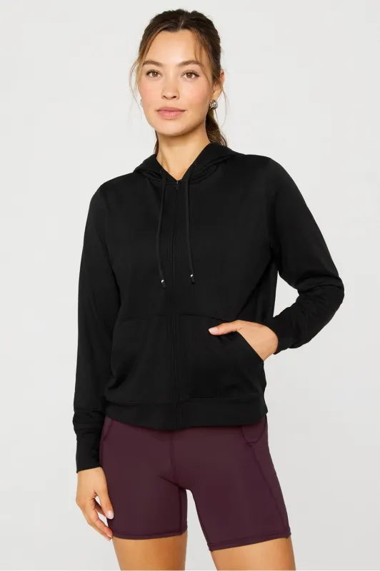 Cloud Jersey Full Zip Hoodie sold by Fabletics