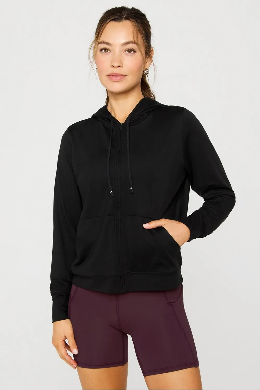 Cloud Jersey Full Zip Hoodie sold by Fabletics