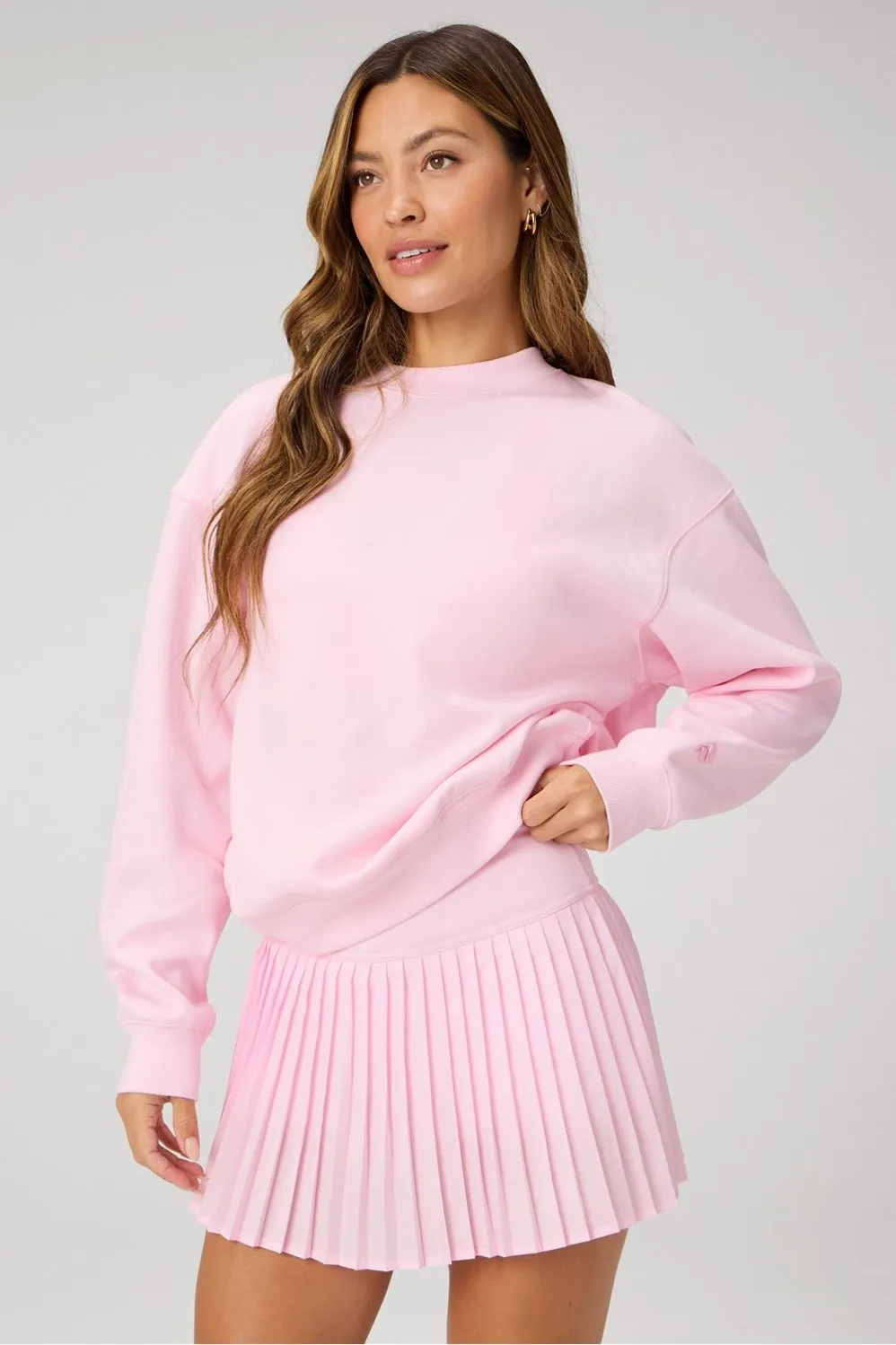 Cozy Fleece Crew Neck Sweatshirt sold by Fabletics