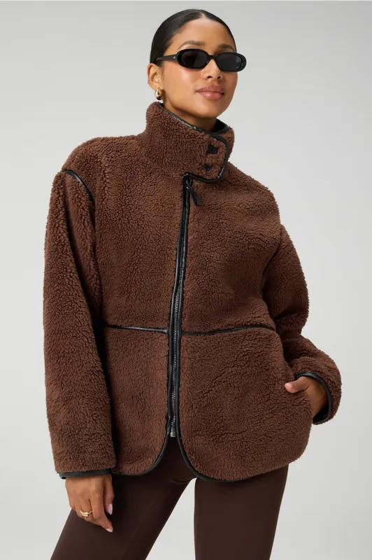 Teddy Mid-Length Jacket sold by Fabletics