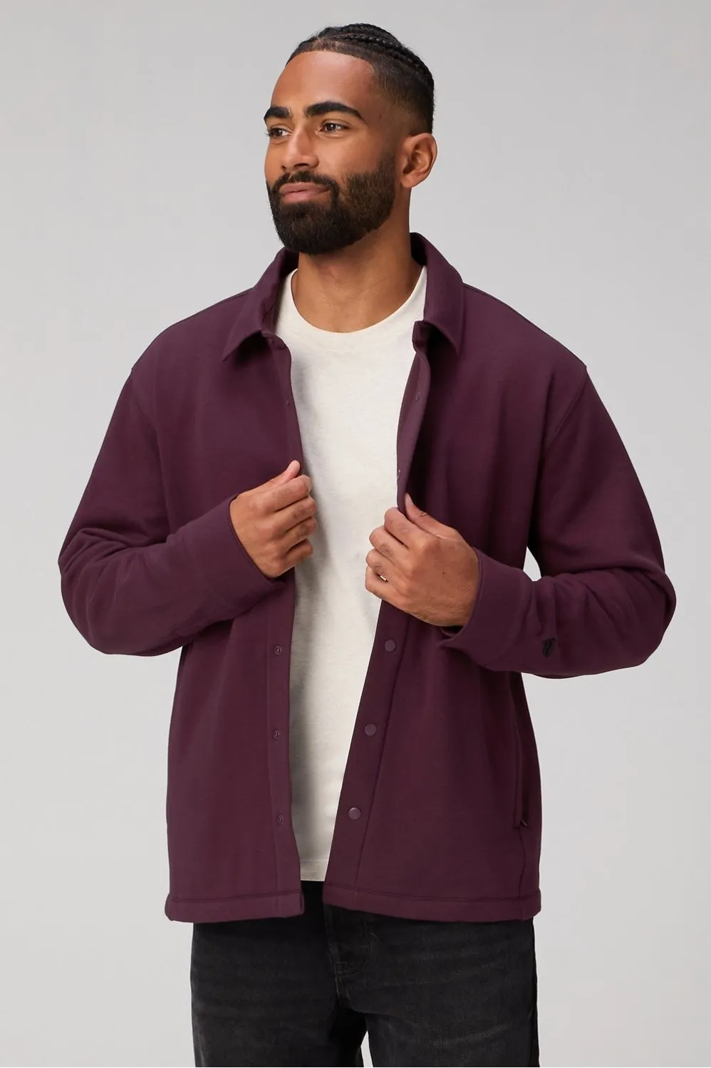 The Go-To Shirt Jacket sold by Fabletics