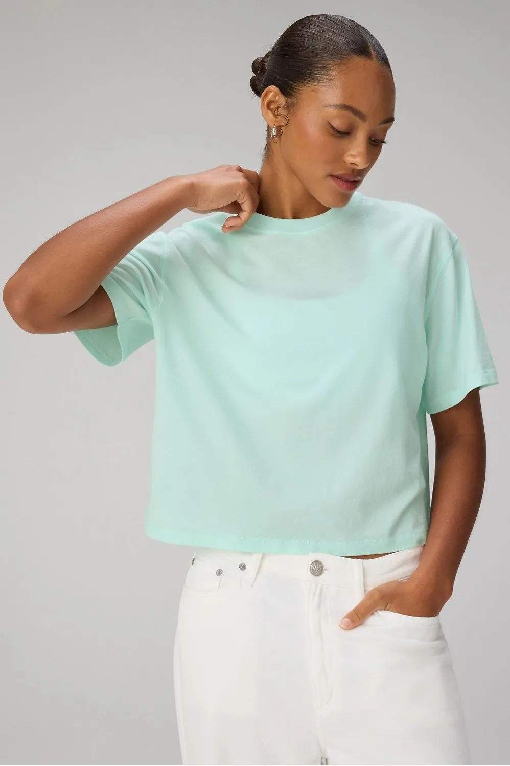 100% Cotton Boxy Tee sold by Fabletics