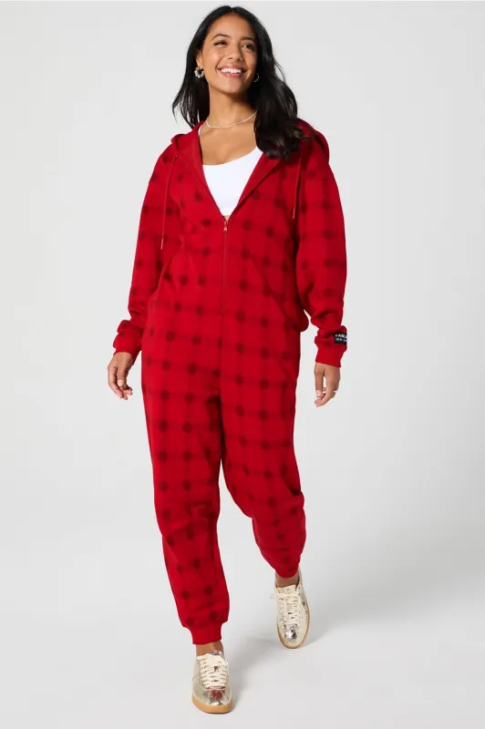 Cozy Fleece Hooded Onesie sold by Fabletics