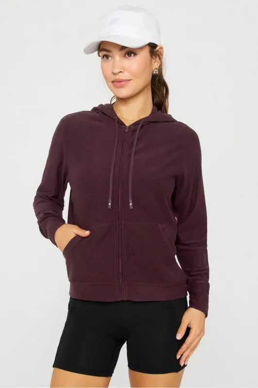 Cloud Jersey Full Zip Hoodie sold by Fabletics