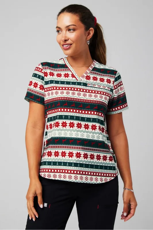 Vital 1-Pocket Scrub Top sold by Fabletics