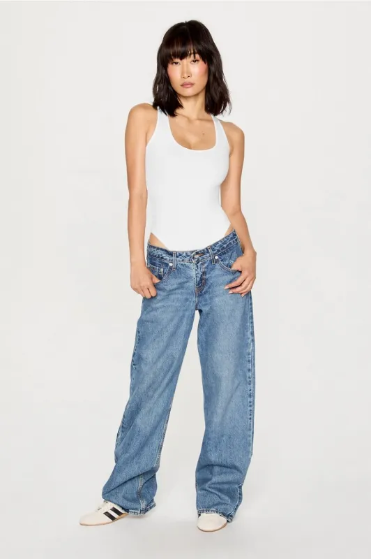 Stretchy Fit Racerback Thong Bodysuit sold by Fabletics