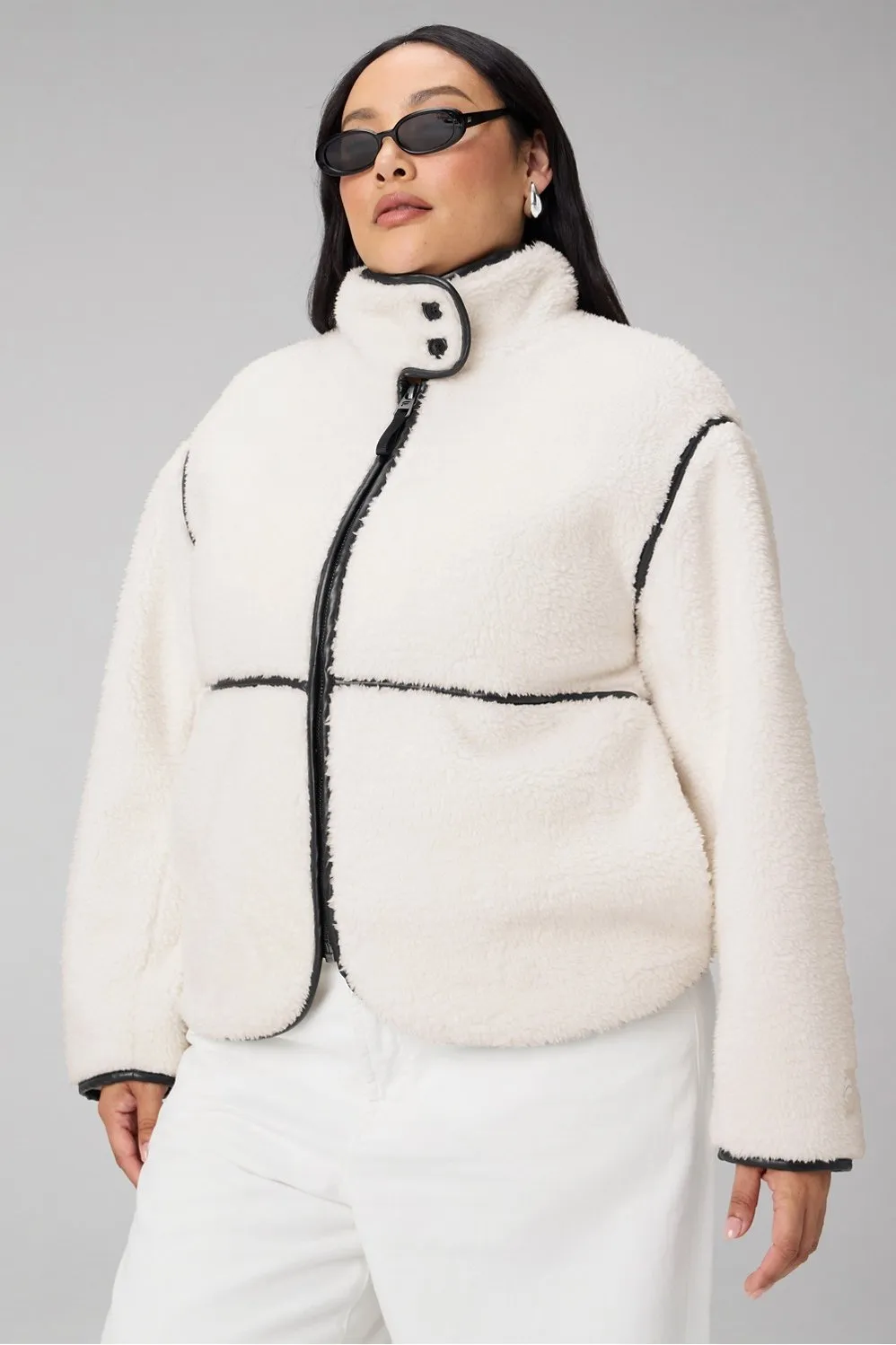 Teddy Mid-Length Jacket sold by Fabletics