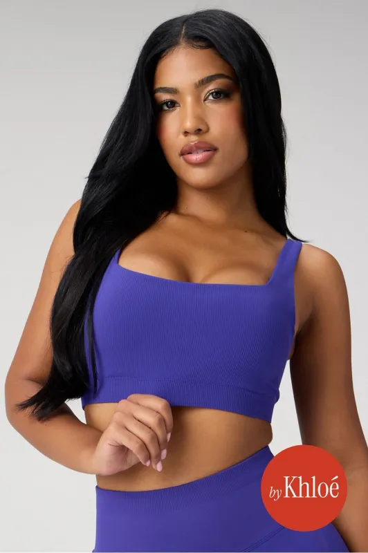 Sleek Seamless Square Neck Low Impact Bra sold by Fabletics