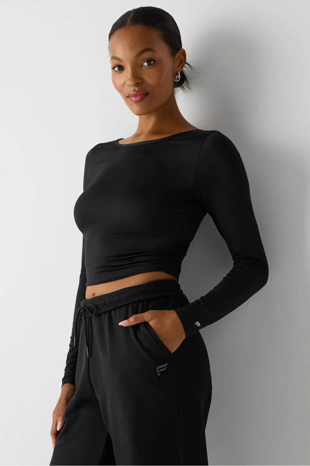 Whisper Crossover Long-Sleeve Top sold by Fabletics