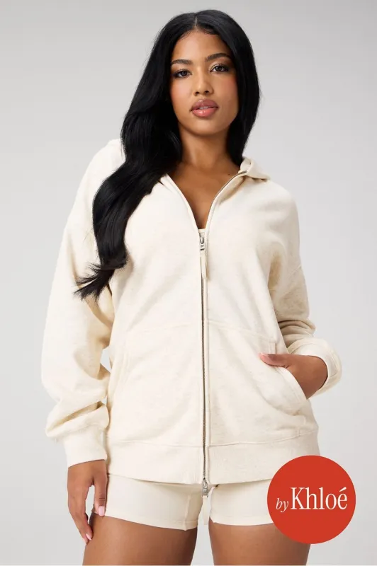 Cozy Fleece Oversized Zip Up Hoodie sold by Fabletics