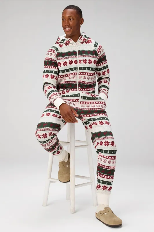 The Go-To Fleece Hooded Onesie sold by Fabletics