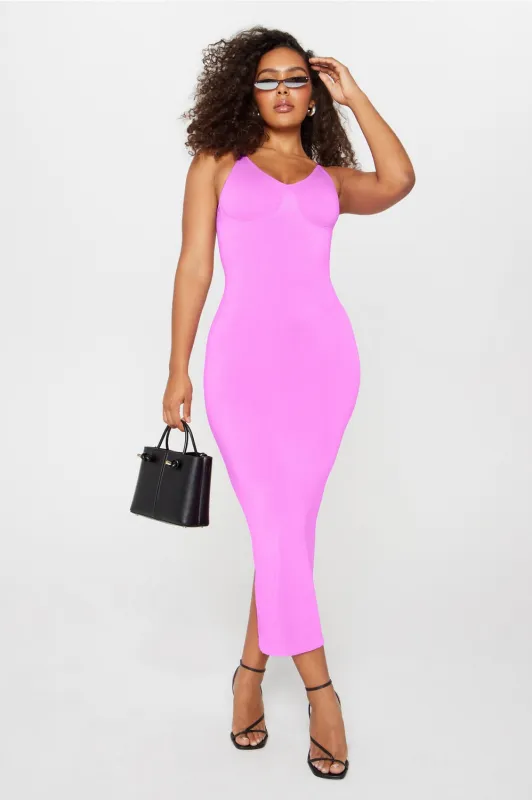 Smooth As Hell Shaping Maxi Dress sold by Fabletics
