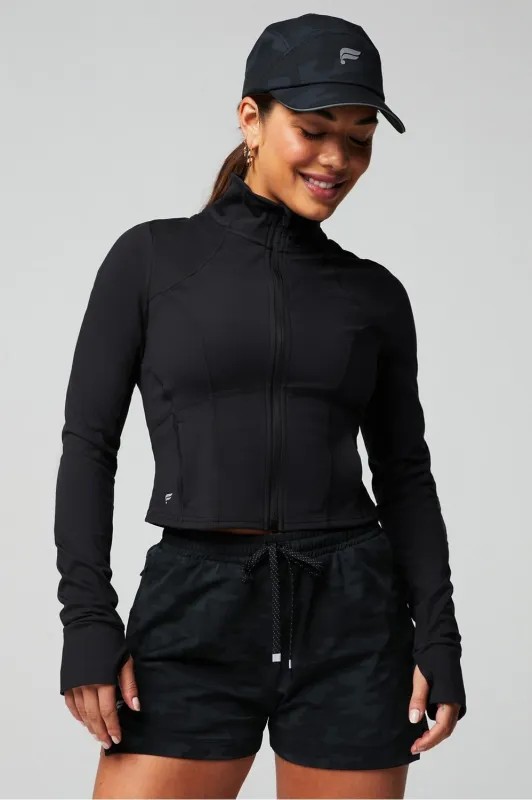 Perfect Storm Cropped Train Jacket sold by Fabletics