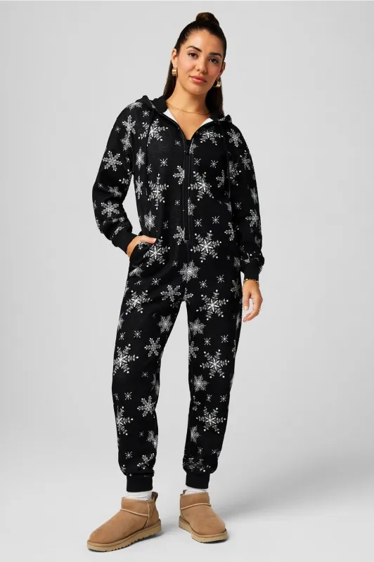 Cozy Fleece Hooded Onesie sold by Fabletics