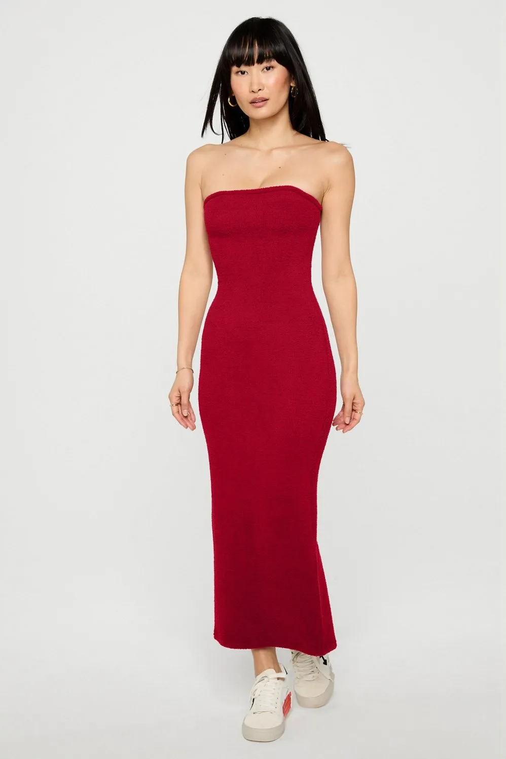 Pet Me Strapless Dress sold by Fabletics