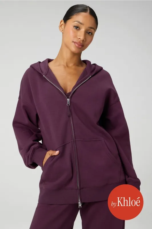 Cozy Fleece Oversized Zip Up Hoodie sold by Fabletics