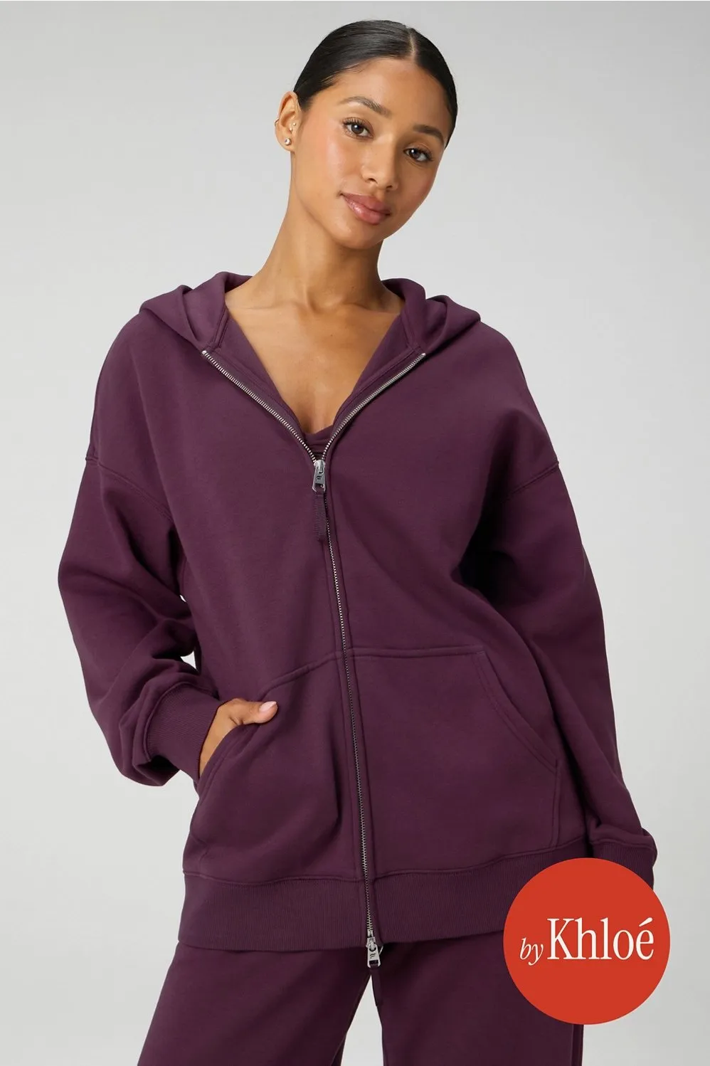 Cozy Fleece Oversized Zip Up Hoodie sold by Fabletics