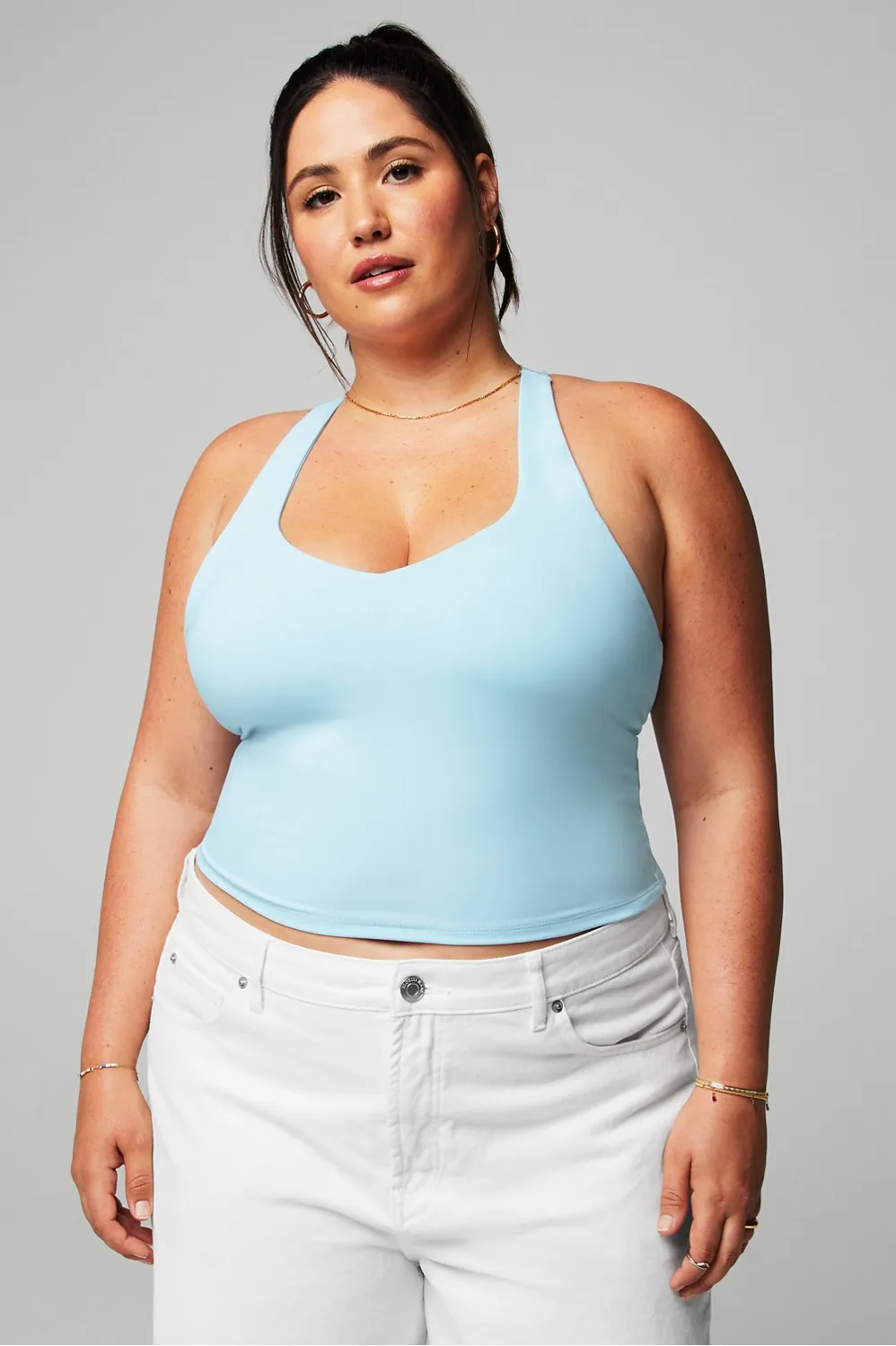 Anywhere Cropped Built-In Bra Tank sold by Fabletics
