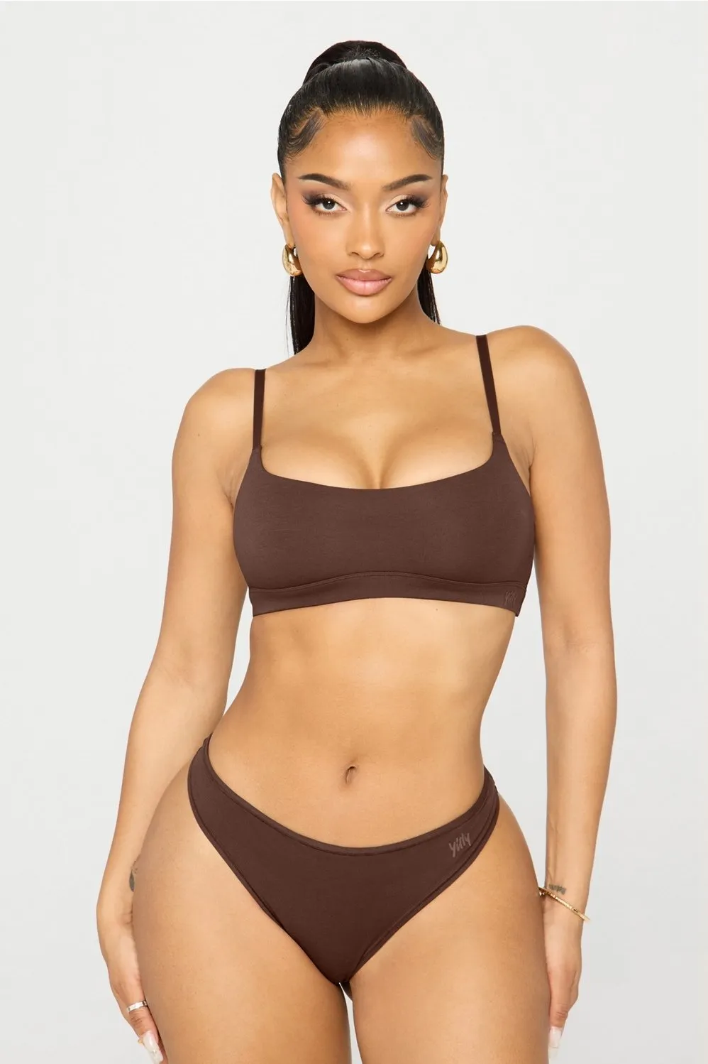 Snug Cotton Scoop Bralette sold by Fabletics