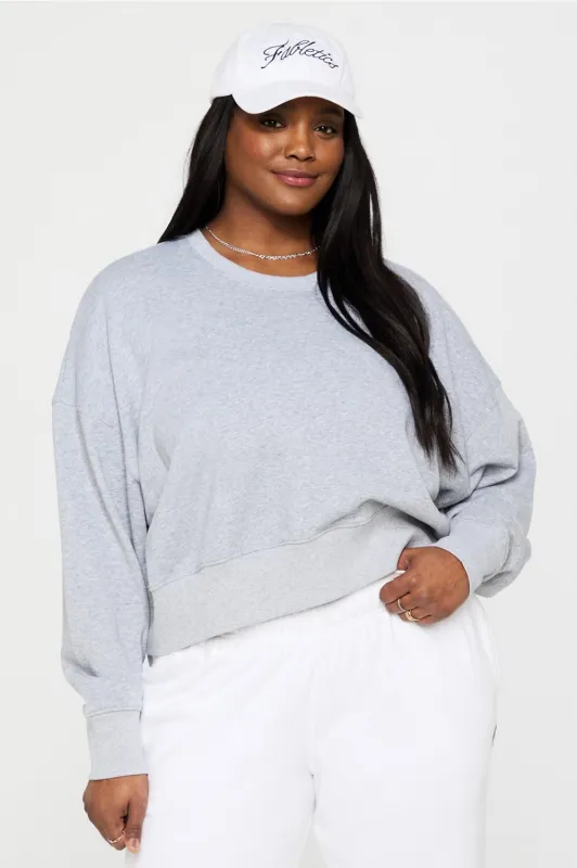 Year Round Terry Crew Neck Sweatshirt sold by Fabletics