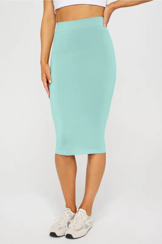 Smooth As Hell Shaping Midi Skirt sold by Fabletics