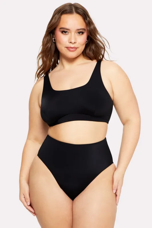 Shaping Swim Square Neck Bikini Top sold by Fabletics