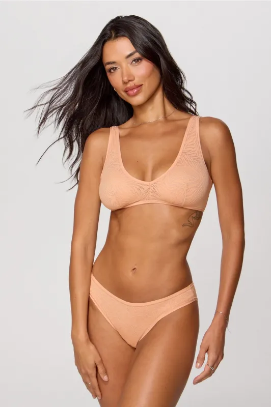 Hot Mesh Plunge Bralette sold by Fabletics