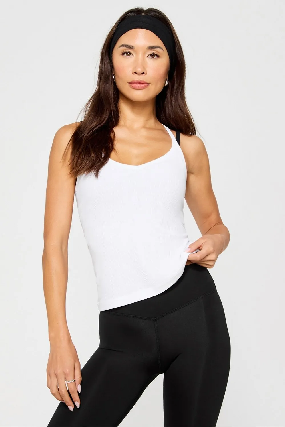 Modal Rib V-Neck Tank sold by Fabletics