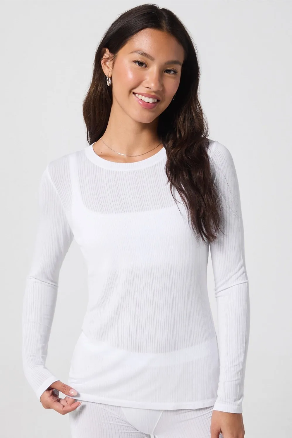 Luxe360 Rib Long-Sleeve Top sold by Fabletics