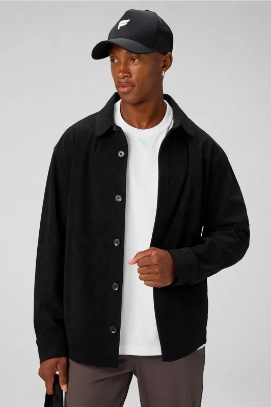 The Club Cord Relaxed Shirt Jacket sold by Fabletics