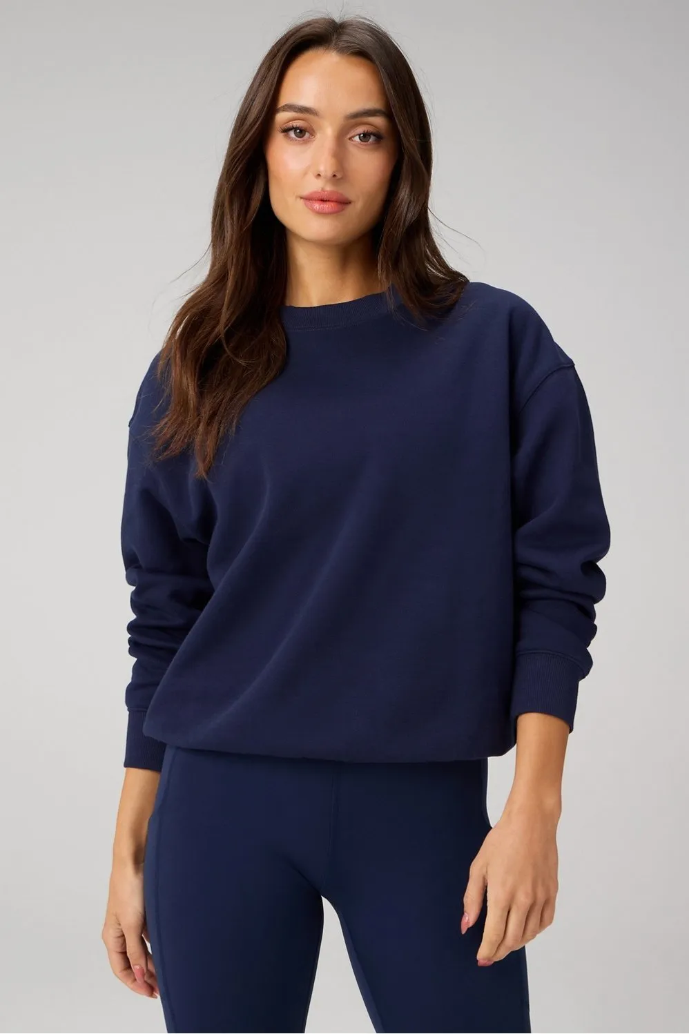 Cozy Fleece Crew Neck Sweatshirt sold by Fabletics