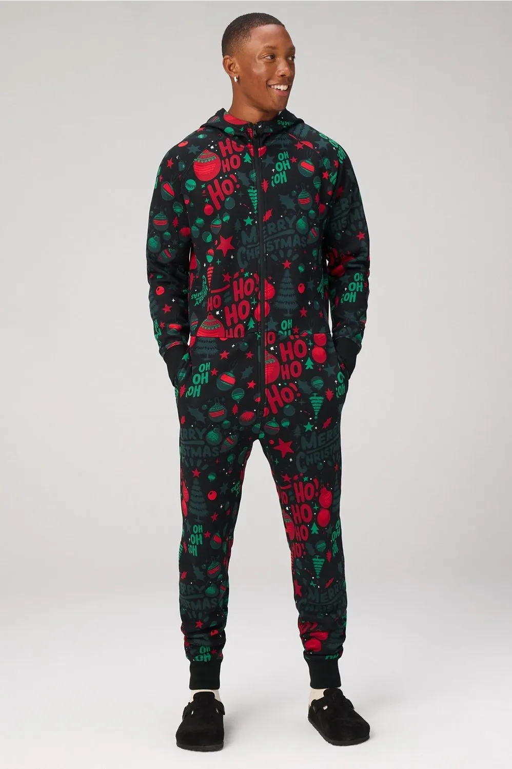 The Go-To Fleece Hooded Onesie sold by Fabletics