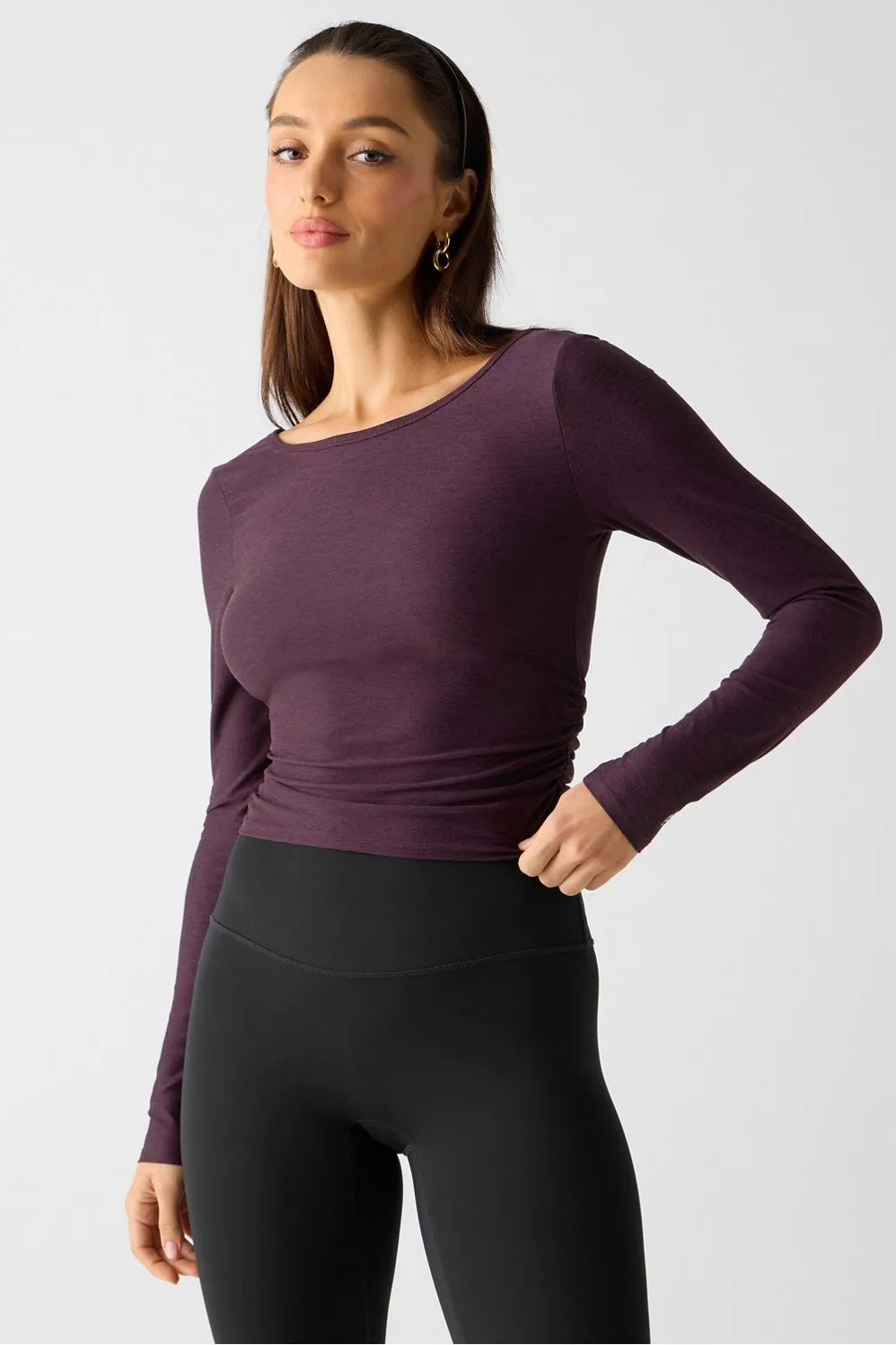 Whisper Crossover Long-Sleeve Top sold by Fabletics