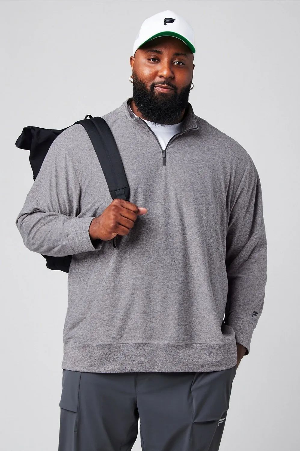 The Cloud Jersey Quarter Zip sold by Fabletics