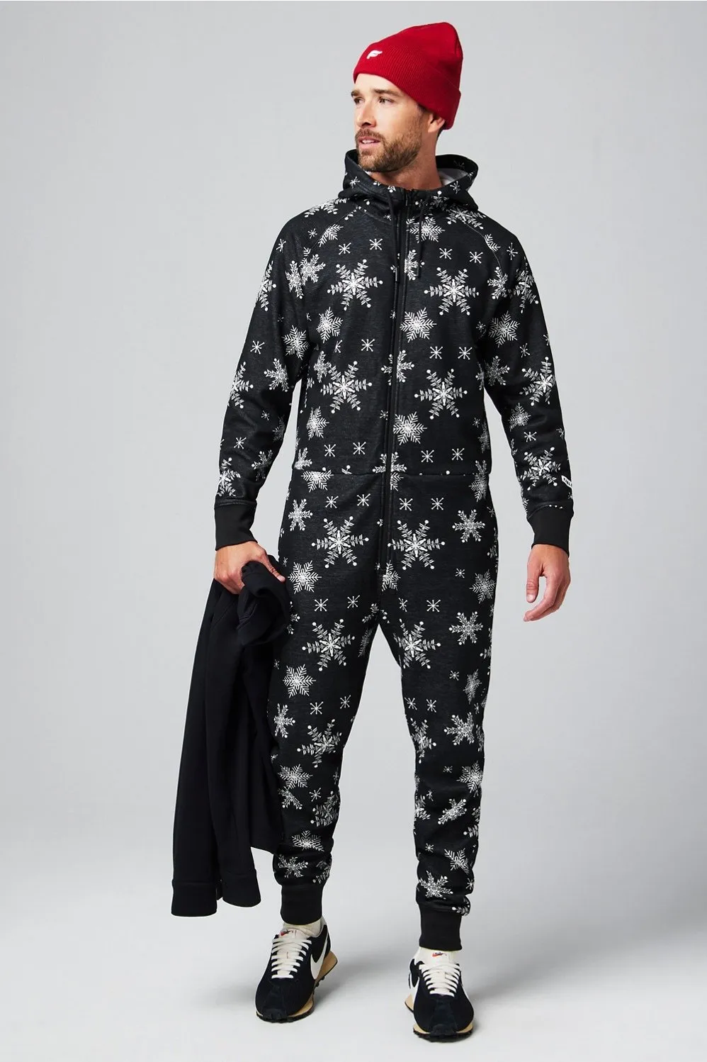 The Go-To Fleece Hooded Onesie sold by Fabletics