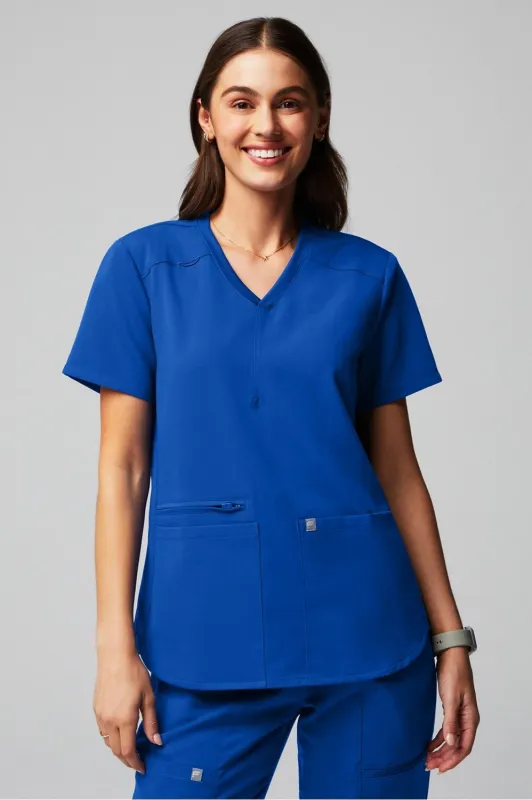 Mode 4-Pocket Scrub Top sold by Fabletics