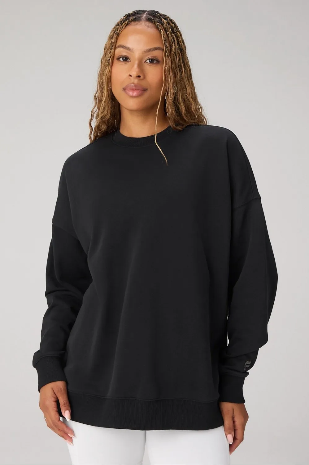 Year Round Terry Oversized Crew Neck Sweatshirt sold by Fabletics