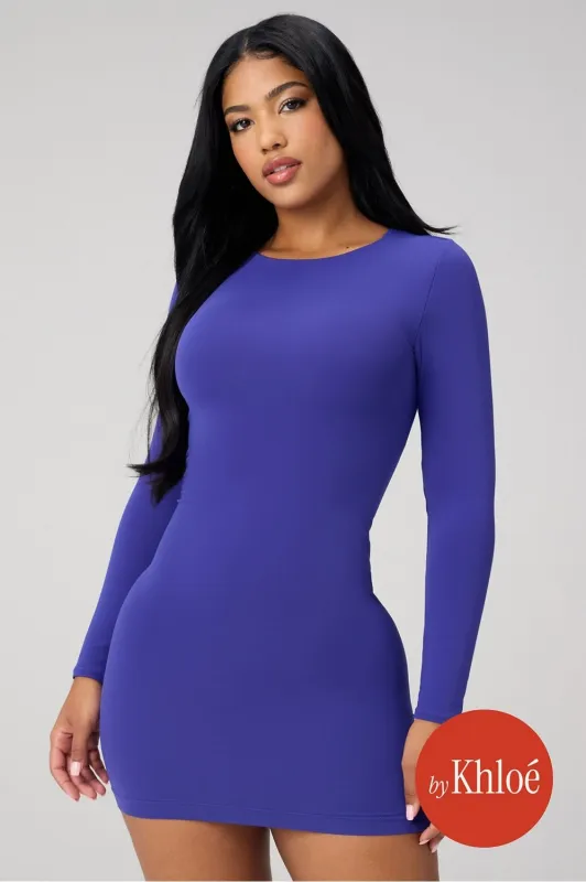 Seamless Long-Sleeve Mini Dress sold by Fabletics