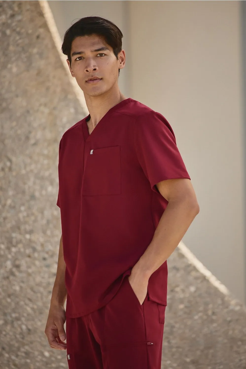 Helix 1-Pocket Scrub Top sold by Fabletics
