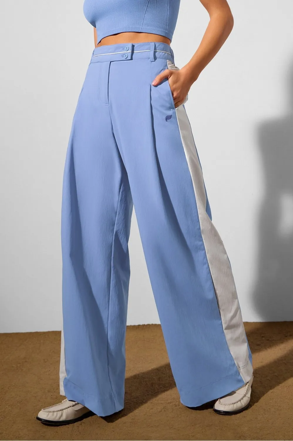 Pleated Wide Leg Trouser sold by Fabletics