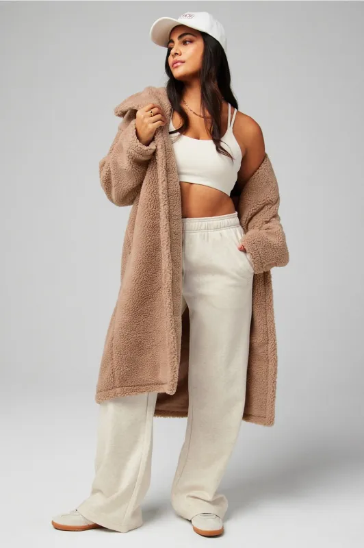 Teddy Long Coat sold by Fabletics