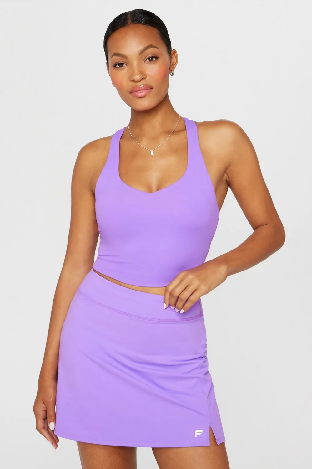 Anywhere Cropped Built-In Bra Tank sold by Fabletics