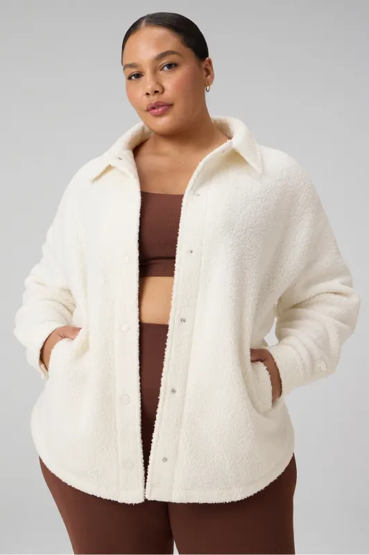 Boucle Shirt Jacket sold by Fabletics
